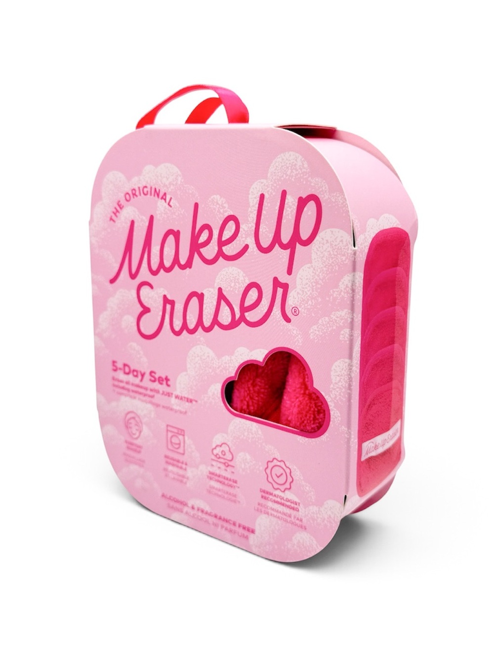 MakeUp Eraser 5-Day Set Pink Makeup Remover Cloths Reusable NIB